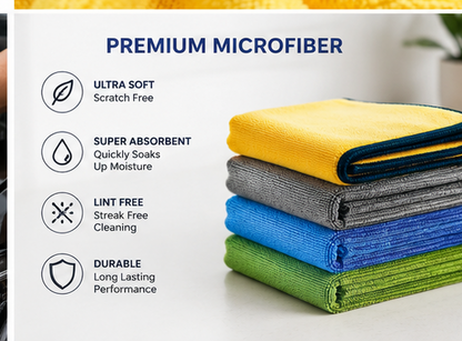 Double Side Microfiber Cloth (Pack of 2)