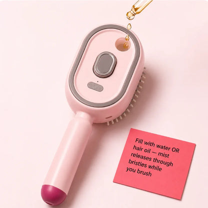 Steam Mist Brush — Detangle, Hydrate & Smooth Any Hair Type